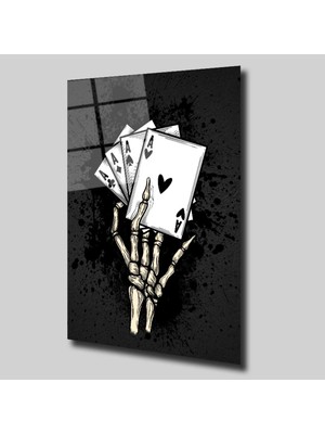 Iskambil Kağıt Dolar Cam Tablo PCT0328