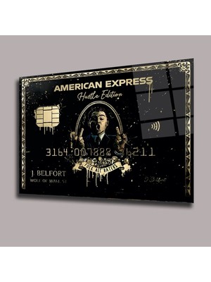 Glassual Art Amex (American Express) Cam Tablo PCT0959