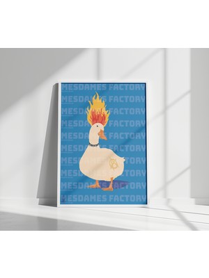 Mesdames Factory Anarşist Ördek Duvar Posteri