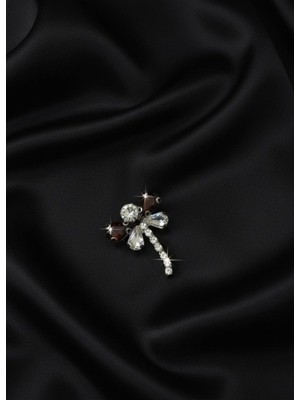 Barış Dizayn Bros Sonsuz Zarafet Dragonfly Bordo Broş