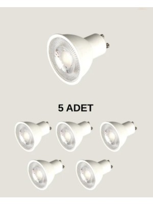 Cata Aygün CT-4215 Çanak LED Ampul SARI 3200K GU10 Duy 8W - 5 Adet