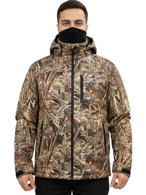 Mysia Outdoor Saz Desen Shell Mont Avcı Desen Çift Kat Polarlı