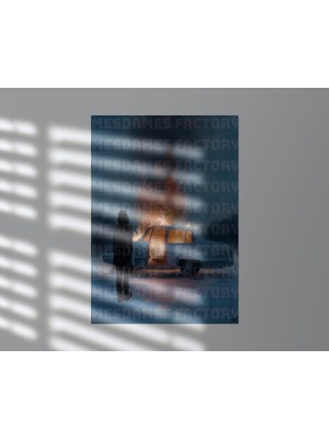 Mesdames Factory Yangın Araba Duvar Posteri