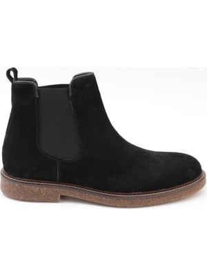 Freefoot 23212-1 Siyah Eskitme Süet Çift Lastikli Erkek Bot