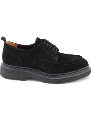Freefoot 54083 Siyah Eskitme Süet Bağcıklı Günlük Erkek Ayakkabı