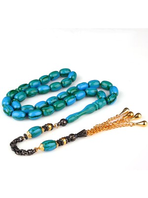 Takı925 Bafon Püsküllü Sıkma Kehribar Tesbih