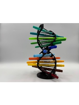 Dna Sarmalı Tasarımlı Çoklu Masa Kalemliği