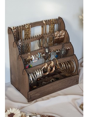 Prizmatik Çok Amaçlı Takı Organizeri, Şık ve Kullanışlı Saklama Çözümü