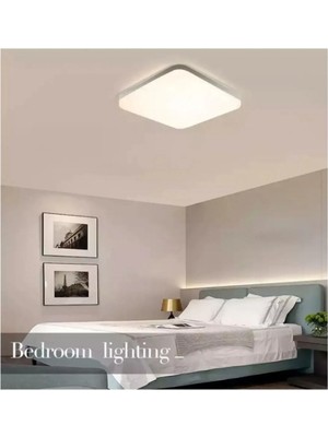 Feyza Design Şık Kare Tavan LED Aydınlatma Armatürü Beyaz Işıklı, Modern ve Zarif Tasarım