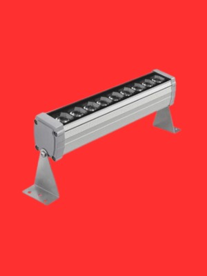 Powerr Led Aydınlatma 25 cm 9 Watt Kırmızı Işık Wallwasher Duvar Boyama IP65