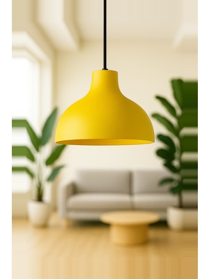 UltraNova Modern Sarı Metal Sarkıt Avize, Endüstriyel ve Retro Tarz Dekorasyon