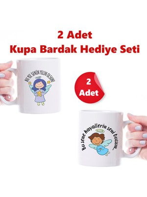 E-Hediyeci Yeni Yıl Hediyesi, Yeni Yıl Mesajlı Kombin Ikili Kupa Bardak (Toplam 2 Adet Kupa Bardak Gönderilmektedir.)
