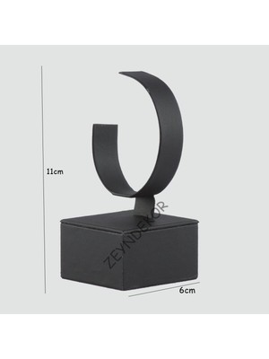 Şık ve Pratik Siyah Tekli Kelepçe ve Bileklik Standı