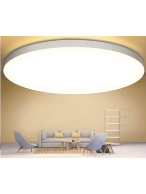 Feyza Design Büyük Boy Tavan LED Plofonyer Avize Armatür Beyaz Işık