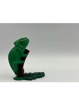 Bukalemun Figürlü Kalem Tutucu