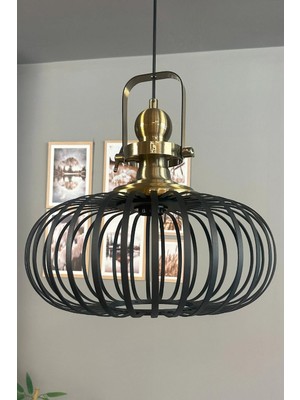 Feyza Design Şık Siyah Sarkıt Avize, Iç Mekan Aydınlatma ve Dekorasyon Için