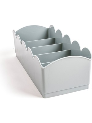 3'lü Gri Takı Toka ve Çorap Düzenleyici, Çok Gözlü, Pratik Organizer