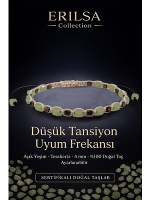 Erilsa Sertifikalı Düşük Tansiyon Uyum Frekansı – Açık Yeşim ve Terahertz Doğal Taş 4 mm Ayarlanabilir