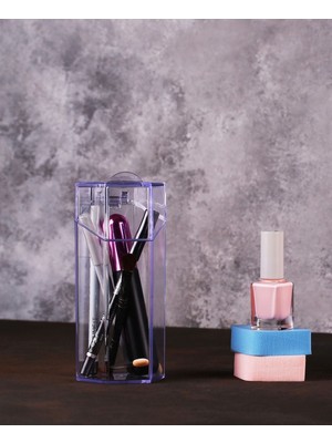 Şeffaf Makyaj Fırça ve Kozmetik Düzenleyici Organizer