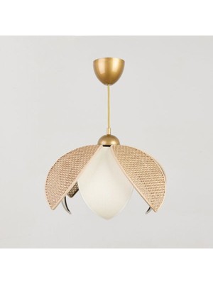 Feyza Design Şık Kahverengi ve Krem Renkli Modern Avize, Zarif Iç Mekan Dekoru