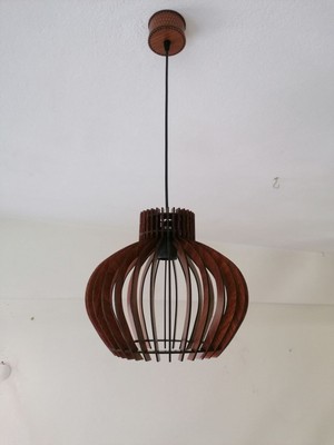 Feyza Design Rustik Ahşap Avize ile Şık ve Sıcak Aydınlatma