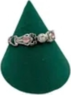 Yeşil Süet Kumaş Bileklik ve Saat Sergileme Standı 8/8 cm