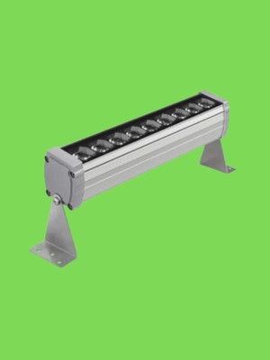 Powerr Led Aydınlatma 25 cm 9 Watt Yeşil Işık Wallwasher Duvar Boyama IP65