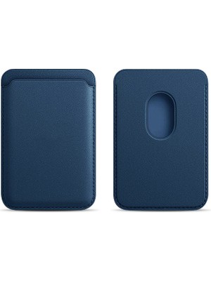 MMP Shop Samsung Galaxy S25 / S25 Fe / S25 Plus / S25 Ultra Uyumlu Magsafe Cüzdan Kartlık Suni Deri Kartlık