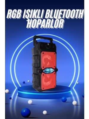 Elektronikçim Ses Bombası Kablosuz Bluetooth Hoparlör Çift Çıkışlı Yüksek Ses Kaliteli Ho - TK0021-5C777