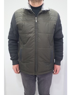 Marco Muratti Fistan Store Erkek Hakim Yaka Spor Kesim Normal Kalıp Kolları Çelik Örgü Yakası Kürklü Kışlık Mont