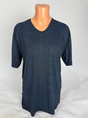 Yaşar Triko Kadın Likralı Desenli U Yaka Kısa Kollu Yanları Yırtmaçlı Anne Penye Tişört