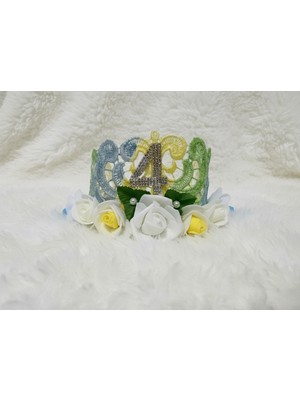 Spring El Yapımı Dantel Doğumgünü Bebek&Çocuk Tacı