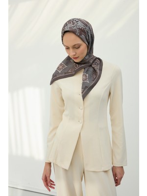 Aleys Viskon Velora Eşarp Füme Dört Mevsim