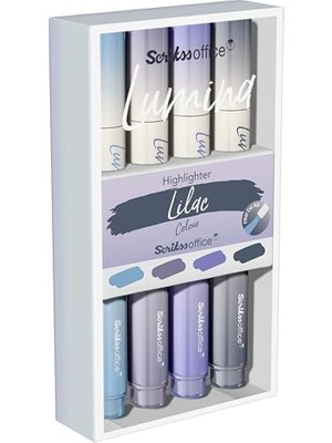Storemax Lumina Fosforlu Kalem Lilac, 4'lü Set, Lilac