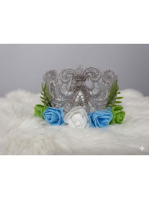 Moon El Yapımı Dantel Doğumgünü Bebek&Çocuk Tacı