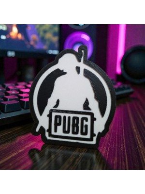 Ceresshop Pubg Temalı Dekoratif Masaüstü ve Duvar Süsü Siyah,beyaz