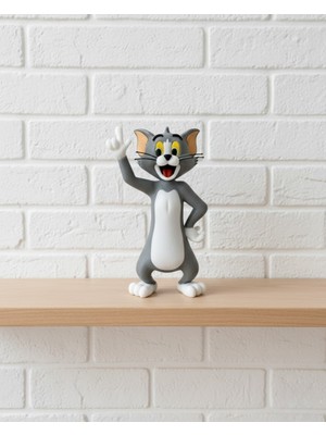 Marsilyan 22 cm Tom Figürü Çizgi Karakter Biblo Koleksiyonluk Dekoratif Obje - MCT3658-9687