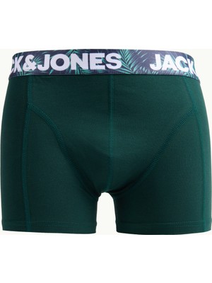 Jack & Jones Koyu Yeşil Erkek Boxer Jacluca Solıd Trunk Sn Exc