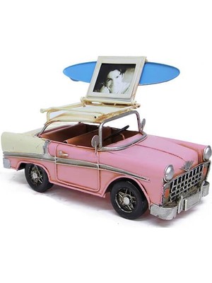 Costurera Metal Araba Çerçeveli Biblo Dekoratif Hediyelik