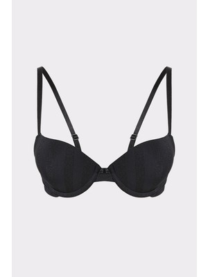 Loya Siyah Selına Double Push Up Sütyen