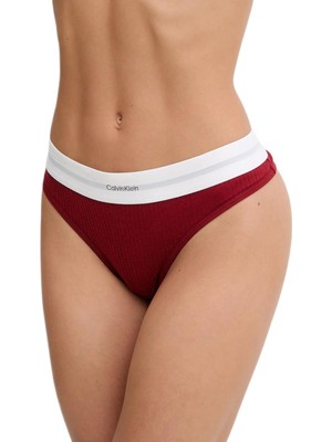 Calvin Klein Kadın Kırmızı Tanga LV00QF8023