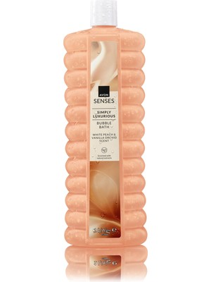 Avon Simply Luxurious Beyaz Şeftali ve Vanilya Orkide Kokulu Banyo Köpüğü 1 Lt.