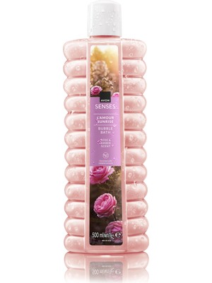 Avon L'amour Sunrise 500 ml Banyo Köpüğü Gül ve Kehribar Kokusu ile Rahatlatıcı Etki