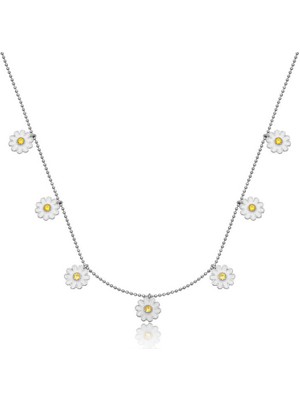 Aya Diamond Gümüş Papatya Şans Kadın Kolye