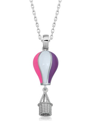 Aya Diamond Gümüş Kapadokya Balon Kadın Kolye