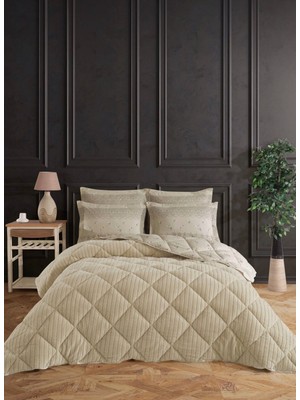 Bella Home Çift Kişilik Jakarlı Uyku Seti - Wellsoft Yorgan - 4 Parça - Pvc Orijinal Çantalı