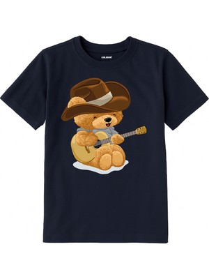 Colermi Pamuk Kumaş Çocuk Tişörtü – Country Bear Ayıcık Baskılı Çocuk T-Shirt