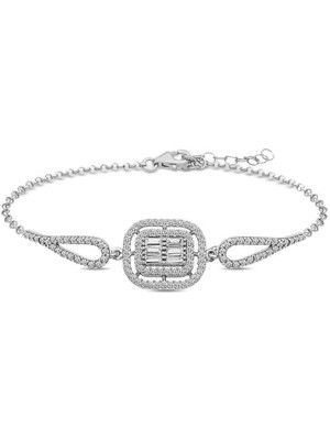 Aya Diamond ​gümüş Baget Taşlı Bileklik