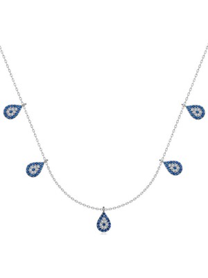 Aya Diamond Gümüş Nazarlı Şans Kadın Kolye