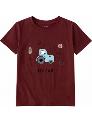 Colermi Pamuk Kumaş Çocuk Tişörtü – My Car Araç Baskılı Çocuk T-Shirt